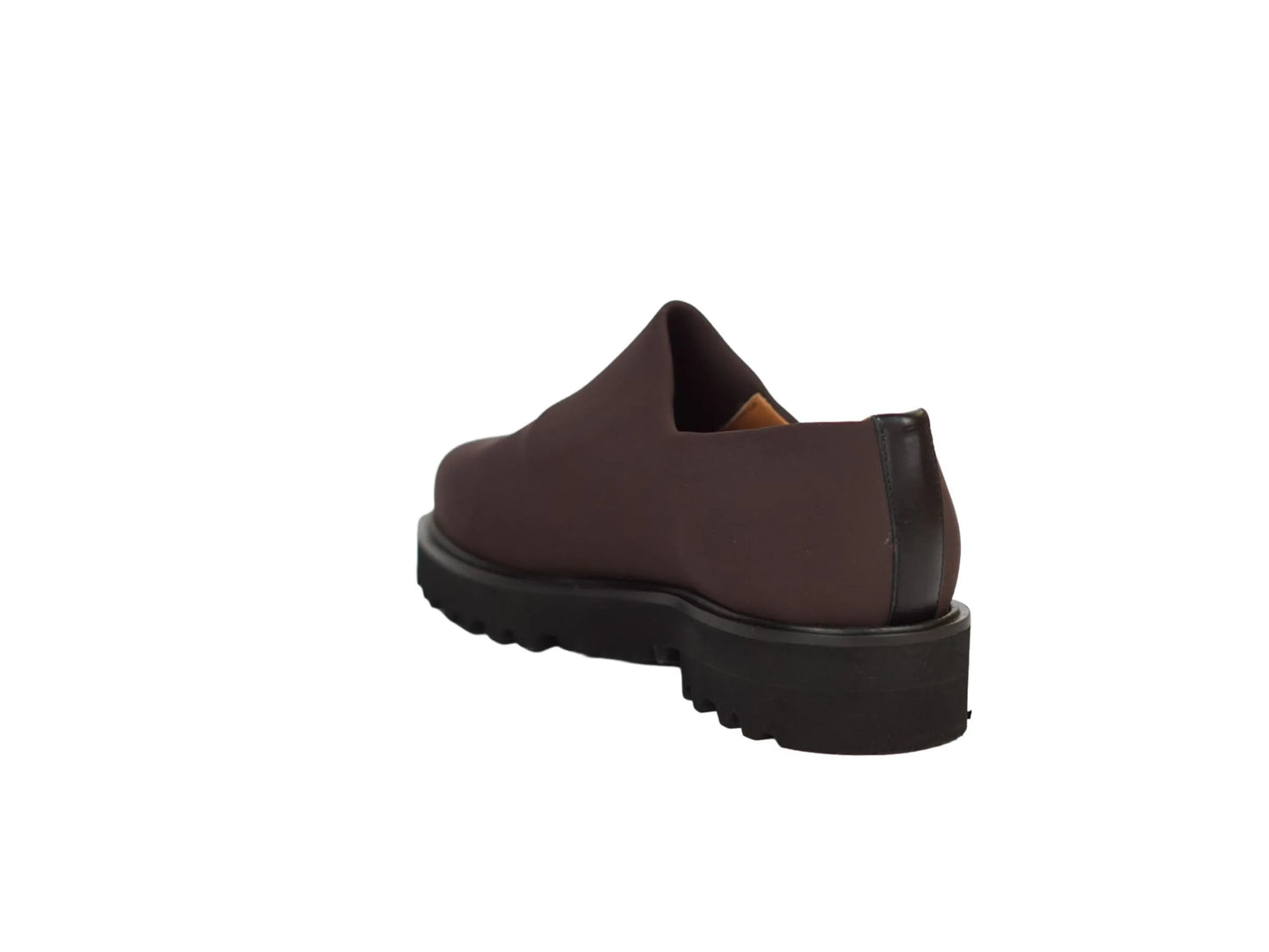 Scarpa lonigro tessuto elasticizzato marrone