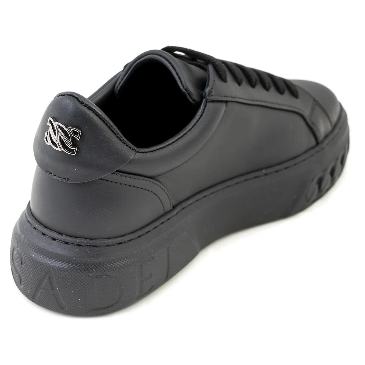 Casadei Sneakers pelle nera fondo 40mm
