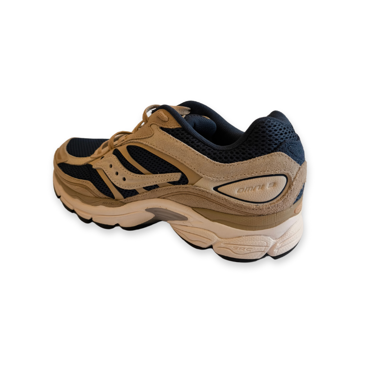 Sneakers Saucony ProGrid Omnia Uomo in Tessuto beige e blu