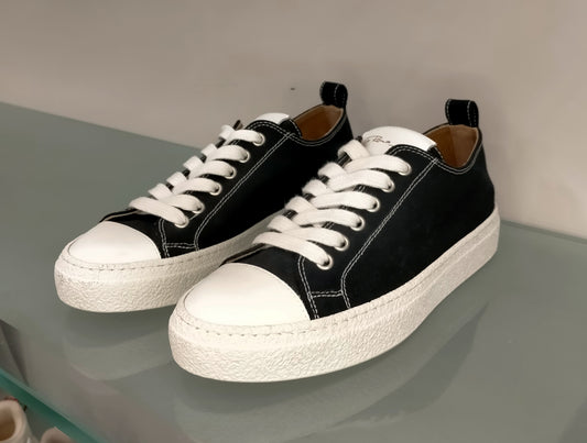 Sneakers VIA ROMA 15 in tessuto nero