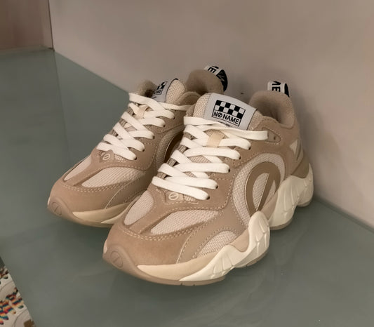 Sneakers NO NAME in tessuto/camoscio beige